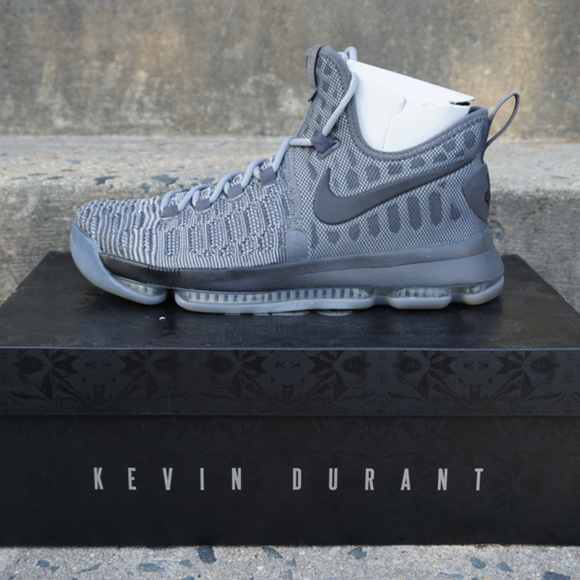 Nike Other - Nike Air Zoom Kevin Durant KD 9 Wolf Grey Size 9.5